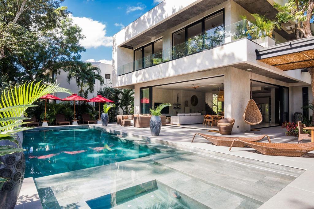 Villa Kaa Nah the villa above the pool and its sun deck — Playa del Carmen, Mexico