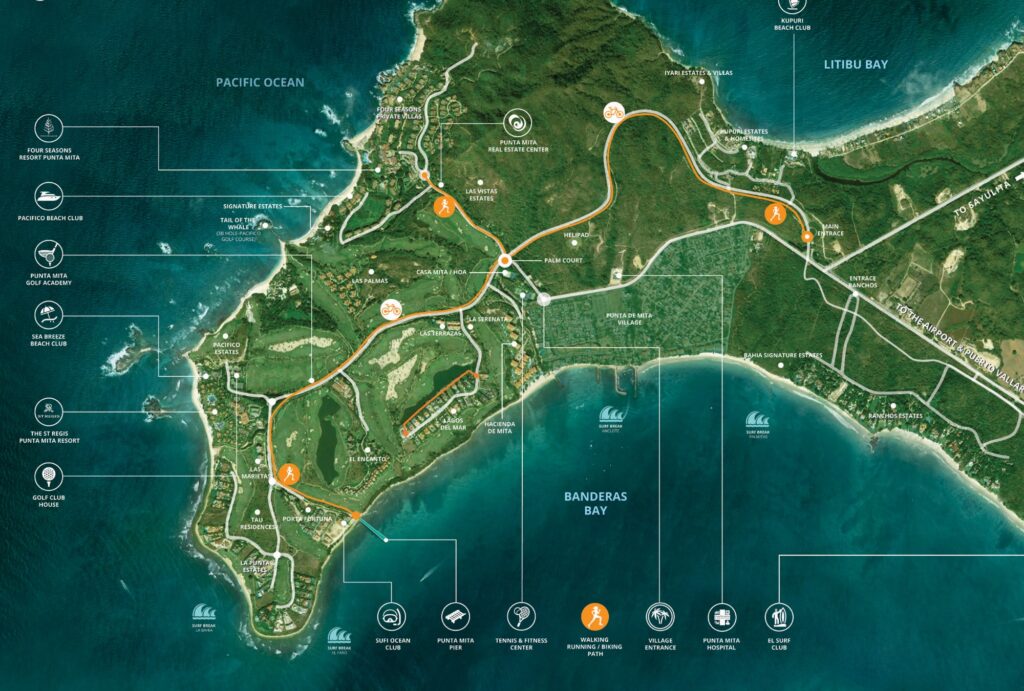 mapa de la comunidad de punta mita