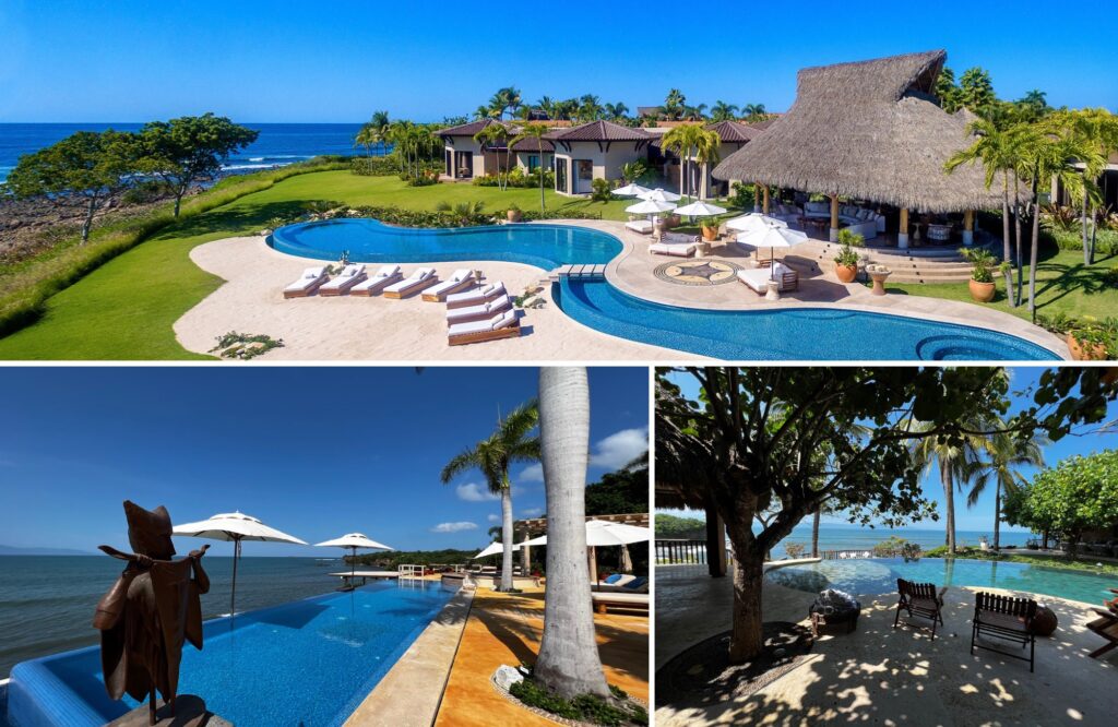 Collage of 3 Luxury Punta Mita Beachfront Villas