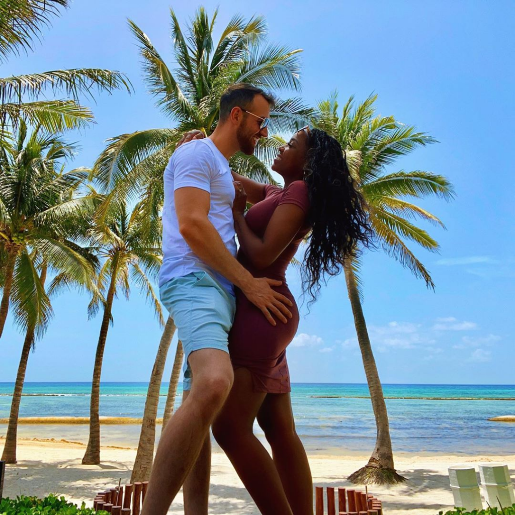 A couple on the beach in Riviera Maya, filming location for Netflix's show 'Love is Blind.