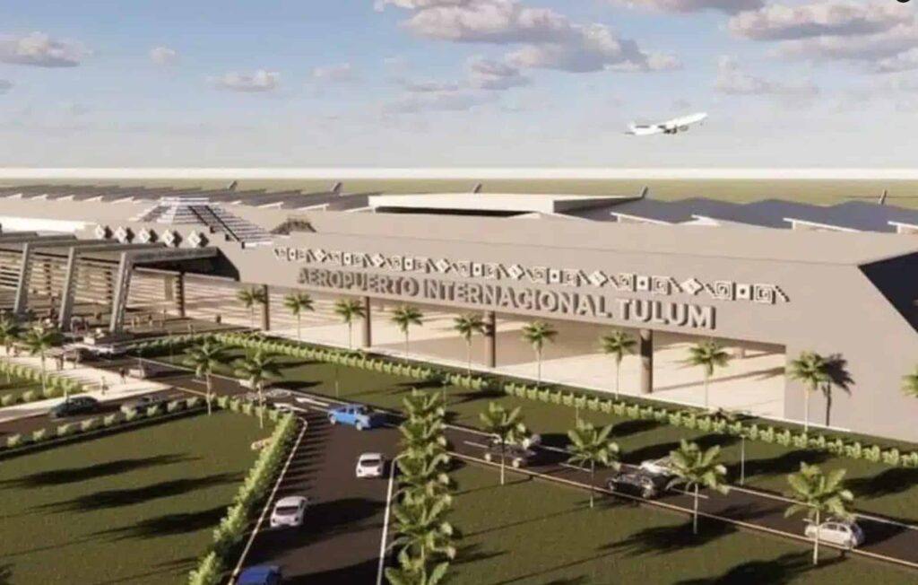 Artist's rendition of the future Tulum International Airport