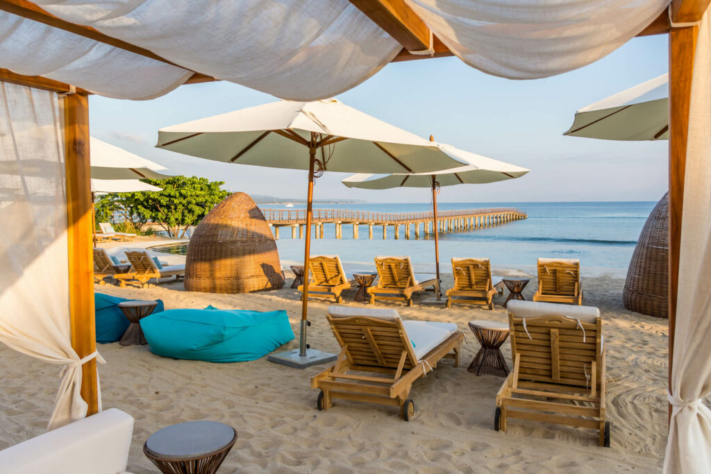 Sufi Beach Club with its pristine beaches and lavish lounging areas, located a stone's throw away from Tau Residences.