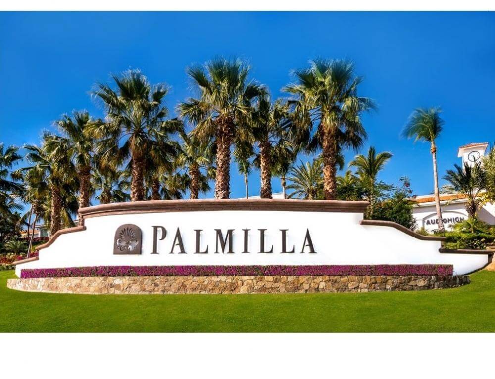 Elegantly crafted entry sign of Palmilla Resort, symbolizing a gateway to luxury and exclusivity in Los Cabos, Mexico.