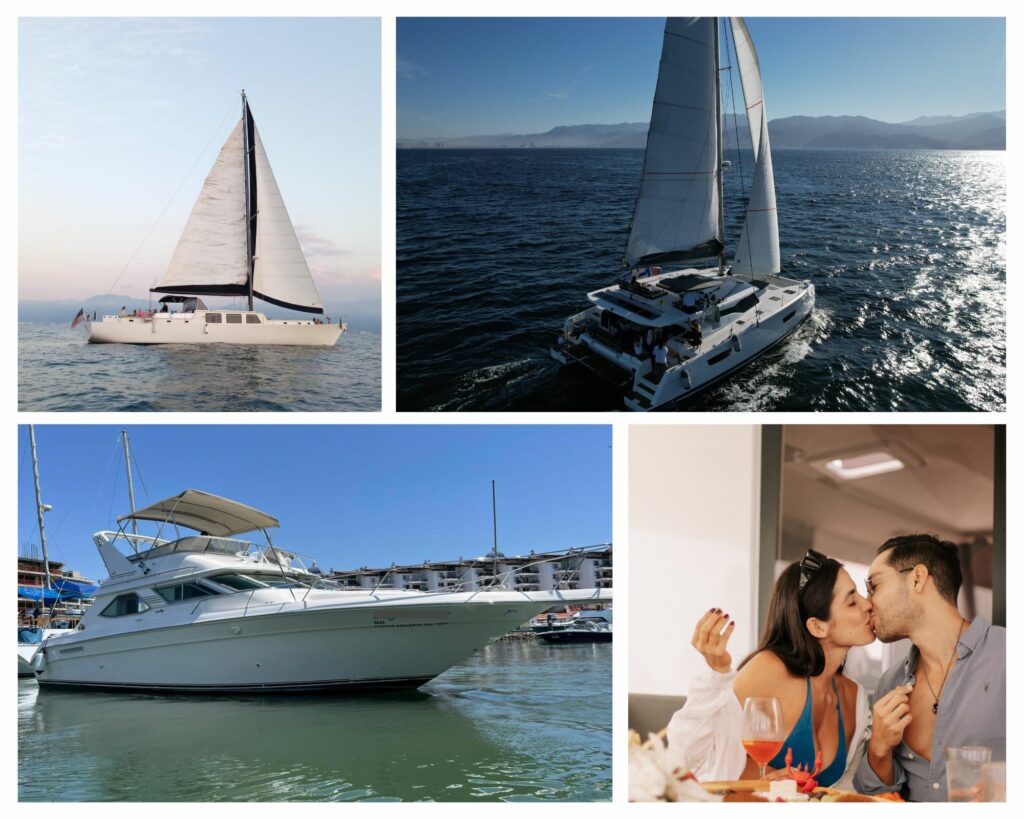 Catamaran, sailboat, and motor yacht available for proposals in Puerto Vallarta.