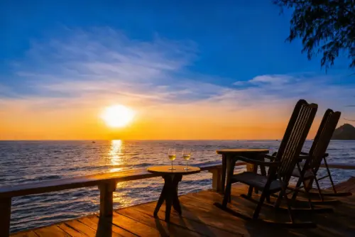 Sunset sailing over Banderas Bay, Puerto Vallarta