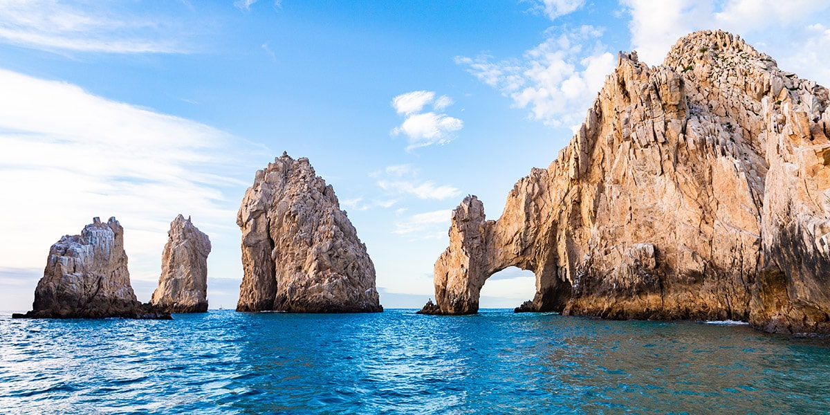 El Arco at Lands End near Pelican Rock snorkeling site where Pacific meets Sea of Cortez