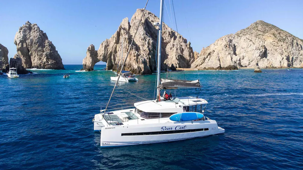 Half-day sailing and snorkeling tour past El Arco and Lands End Cabo San Lucas
