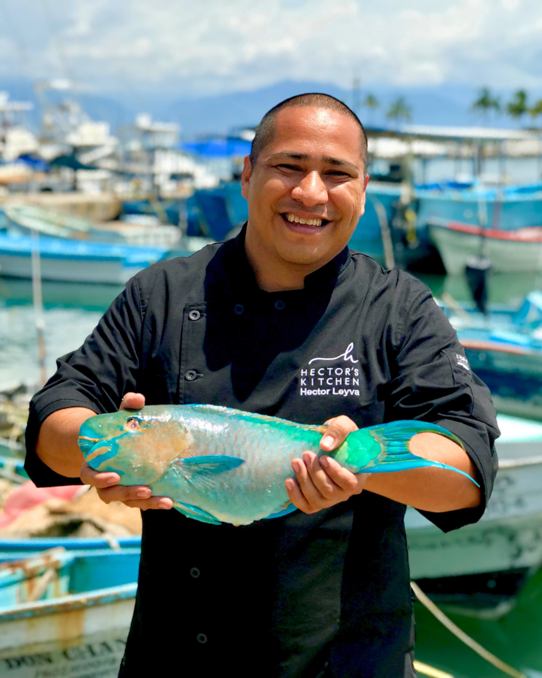 Fresh catch of the day at La Cruz fish market prepared by private chef for Punta Mita villa