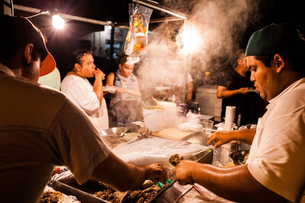 Guided three-hour walking food tour of authentic local cuisine downtown Puerto Vallarta