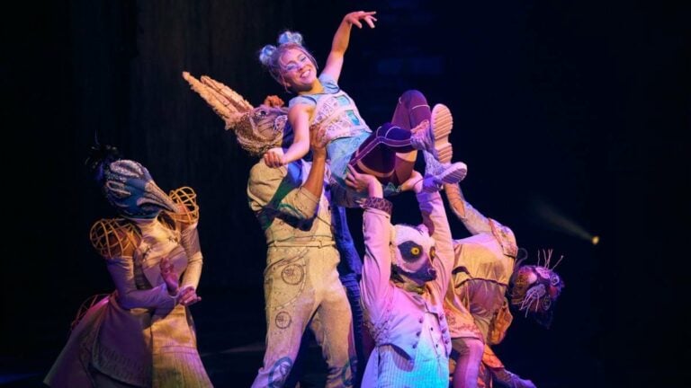 JOYA cast performers in costume on stage
