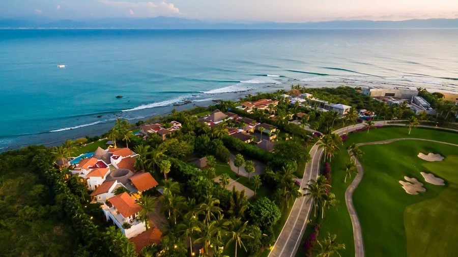 Aerial view of La Punta in Punta Mita